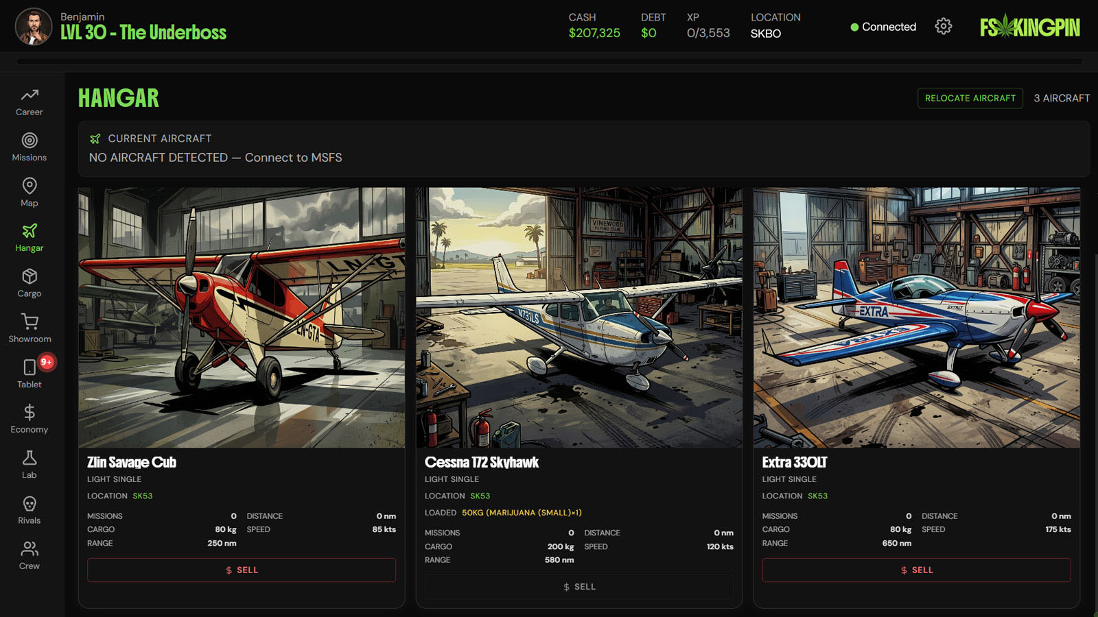 The hangar